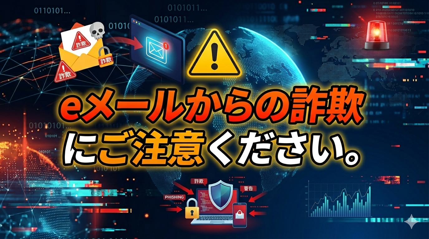 メールで個人情報の返信依頼をすることはございません