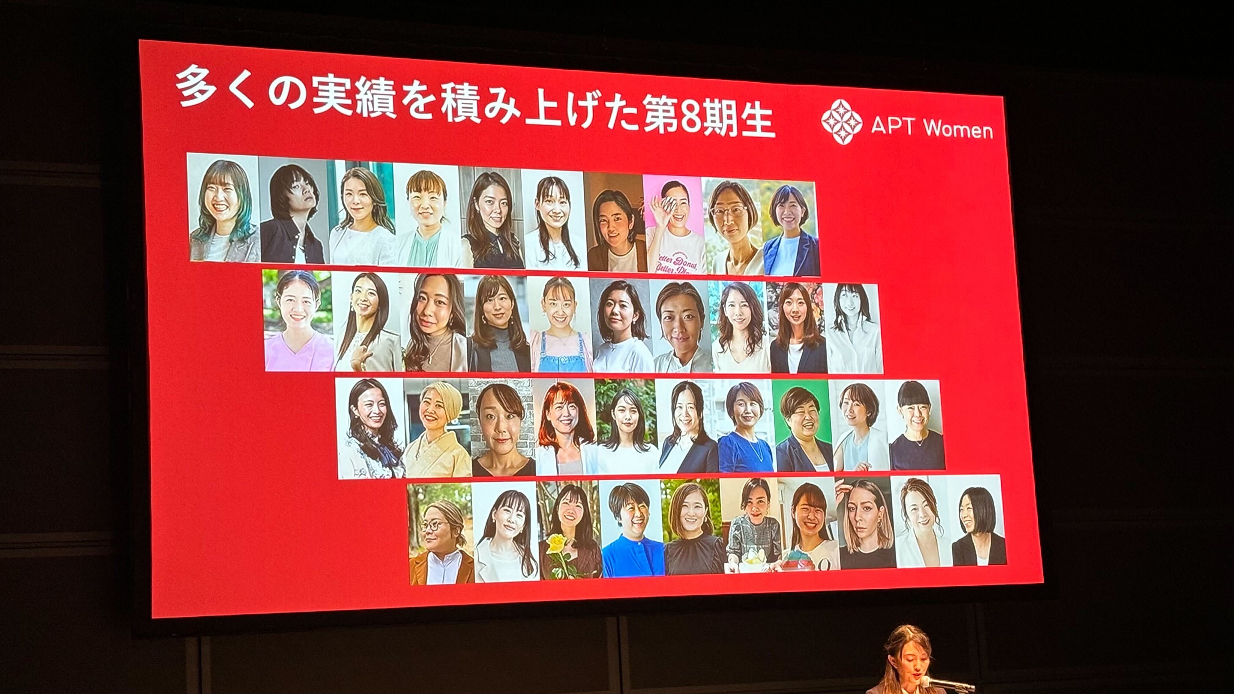 APT–woman ８期に採択されました。